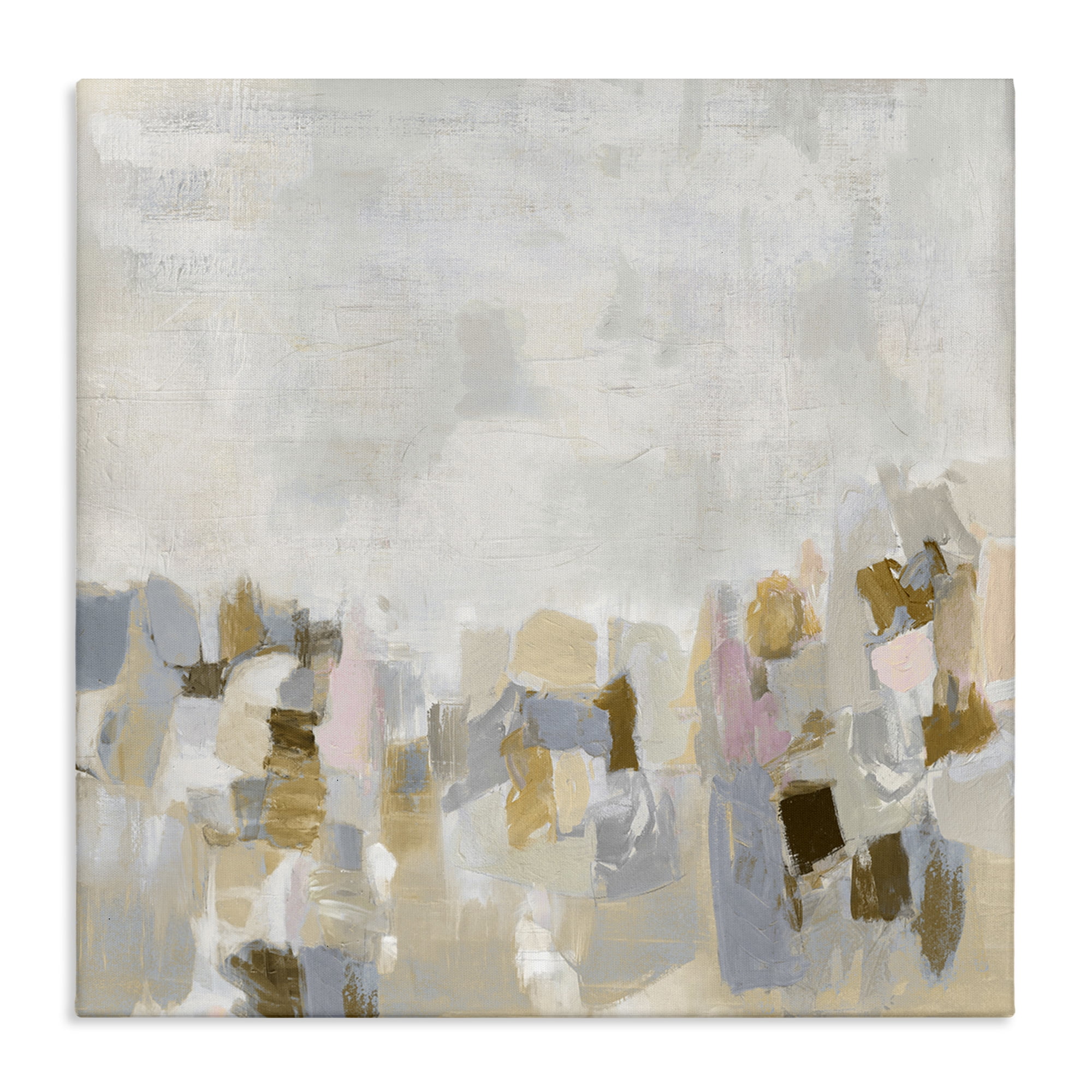 Stupell Industries Beige Southwestern Rustic Abstract Painting Gallery Wrapped Canvas Art Print Wall Art, 36 x 36