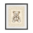 thumbnail image 1 of Stupell Industries Farmhouse Beige Teddy Bear and Border Black Framed Print Under Glass, 13 x 16, by LSR Design Studio, 1 of 8