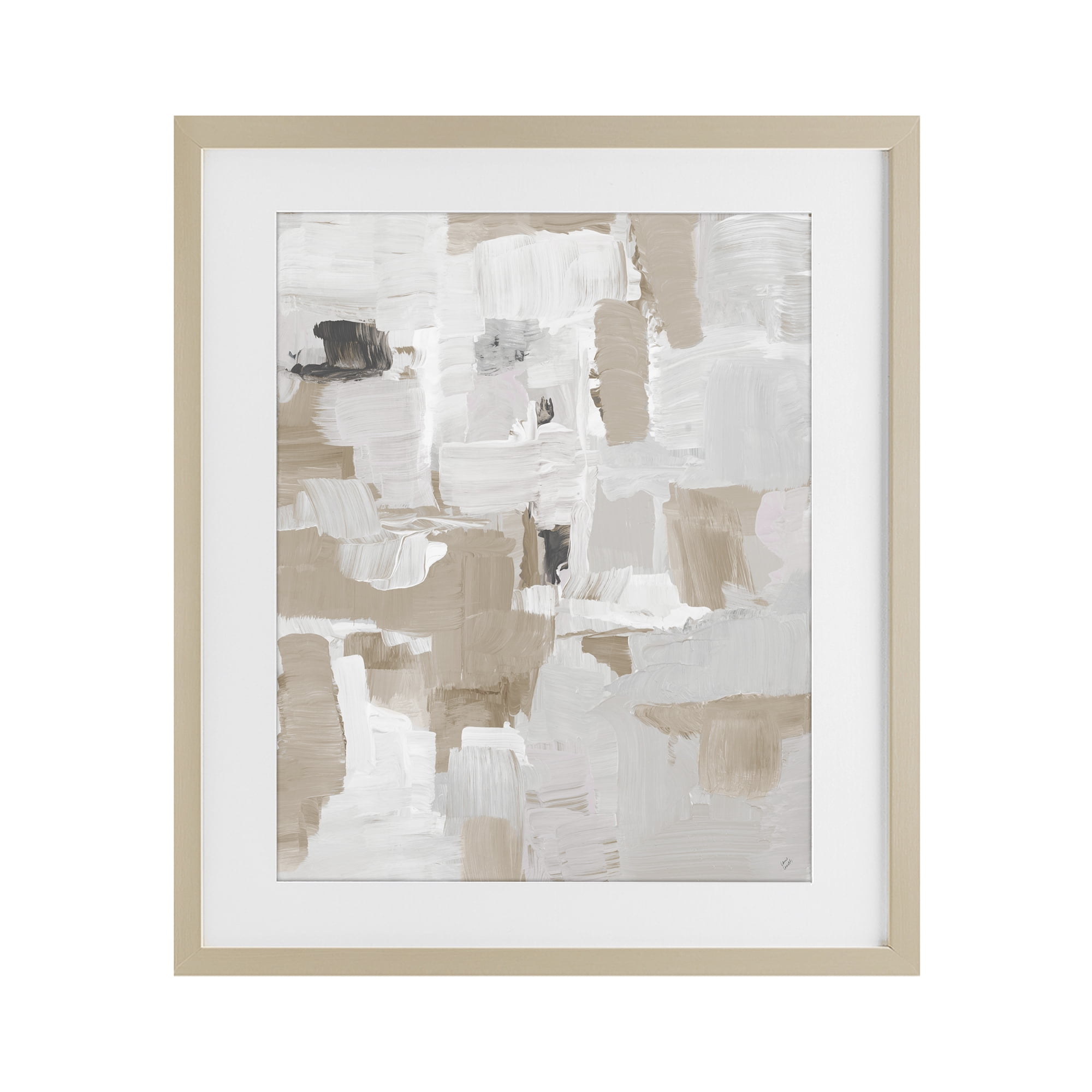 Stupell Industries Beige & White Peace Birch Framed Print Under Glass, design by Lanie Loreth