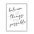 thumbnail image 1 of Stupell Industries Believe All Things Possible Inspirational Quote Elegant Typography, 24 x 30, Designed by Sd Graphics Studio, 1 of 6