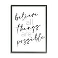 thumbnail image 1 of Stupell Industries Believe All Things Possible Inspirational Quote Elegant Typography, 24 x 30, Designed by Sd Graphics Studio, 1 of 6