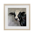 thumbnail image 1 of Stupell Industries Belle Black and White Cow Birch Framed Print Under Glass design by Linda Sperruzzi, 13 x 13, 1 of 10