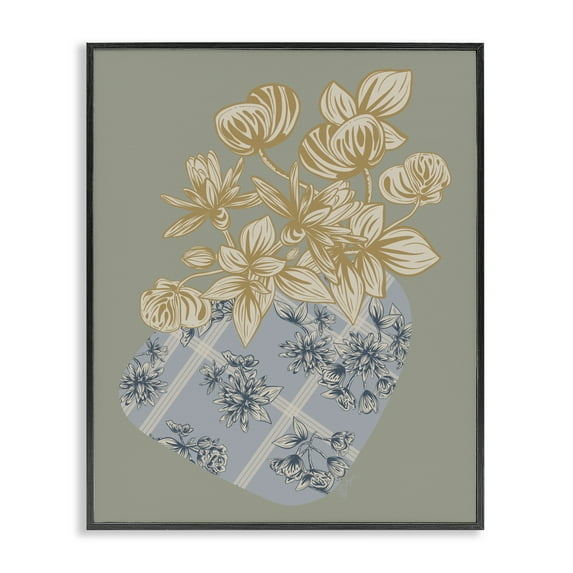 Stupell Industries Beneath The Trees Florals Black Framed Giclee Art design by Beki Marquardt, 30 x 24
