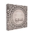 thumbnail image 1 of Stupell Industries Best Measured By Friends Quote Moroccan Inspired Pattern Canvas Wall Art by Daphne Polselli, 1 of 5