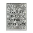 thumbnail image 1 of Stupell Industries Best Measured by Friends Phrase Distressed Boho Pattern Gray Framed by Daphne Polselli, 1 of 7
