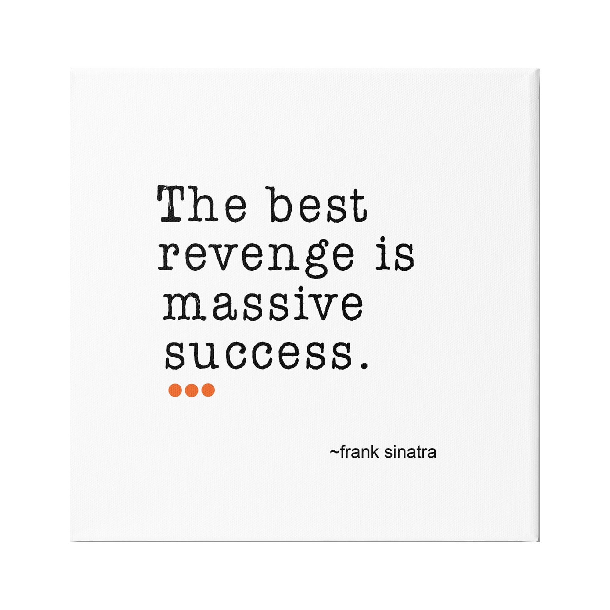 36" x 36" White Canvas Motivational Quote Wall Art