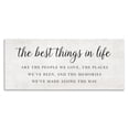 thumbnail image 1 of Stupell Industries Farmhouse Best Things In Life Uplifting Canvas Art, 24 x 10, by Natalie Carpentieri, 1 of 8