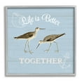 thumbnail image 1 of Stupell Industries Better Together Coastal Sandpipers Graphic Art Gray Framed Art Print Wall Art, Design by Katie Pertiet, 1 of 8