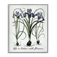 thumbnail image 1 of Stupell Industries Better With Flowers Botanical & Floral Painting Gray Framed Art Print Wall Art, 11 x 14, 1 of 10
