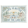 thumbnail image 1 of Stupell Industries Better at Lake Scenery Nature Painting Unframed Art Print Wall Art, 15 x 10, 1 of 6