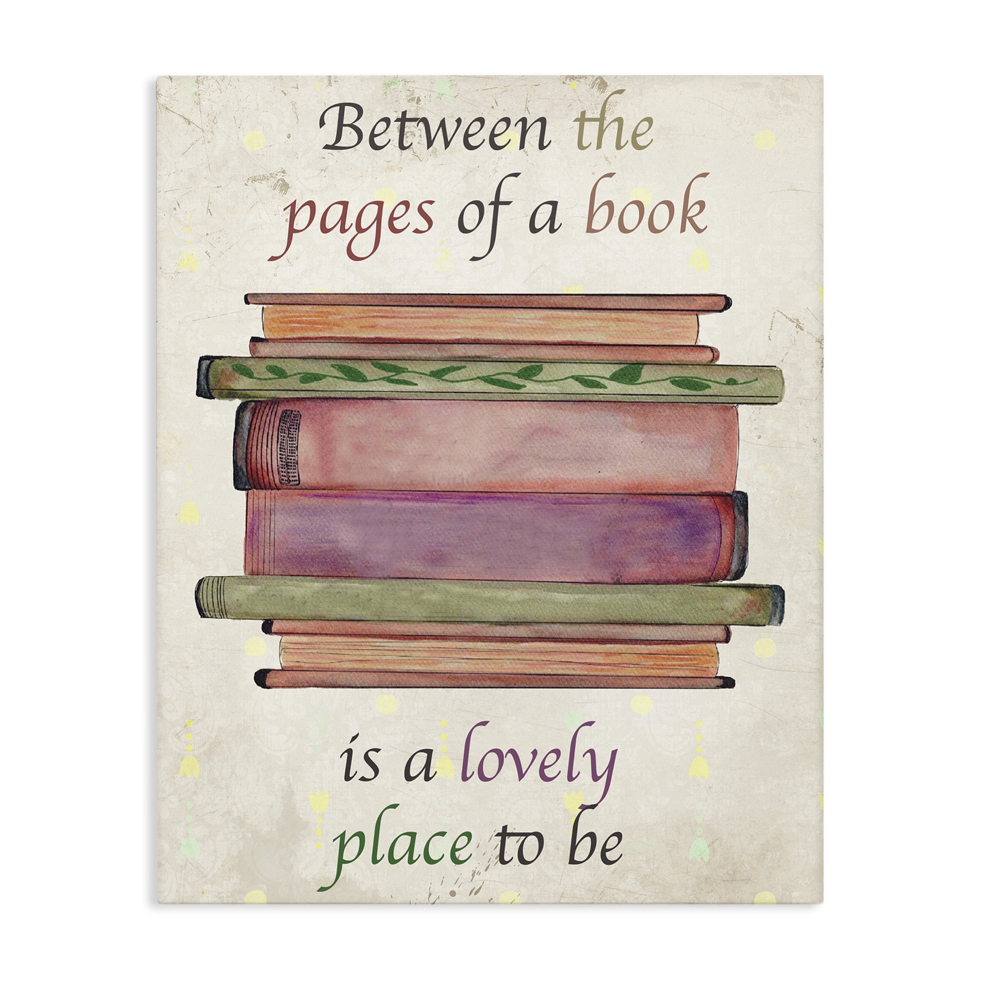 Stupell Industries Between Pages Of A Book Canvas Wall Art, design by ...