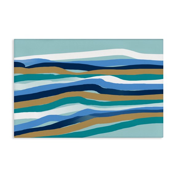 Stupell Industries Contemporary Between The Waves Ripples Canvas Art, 45 x 30, by Bellassai Art