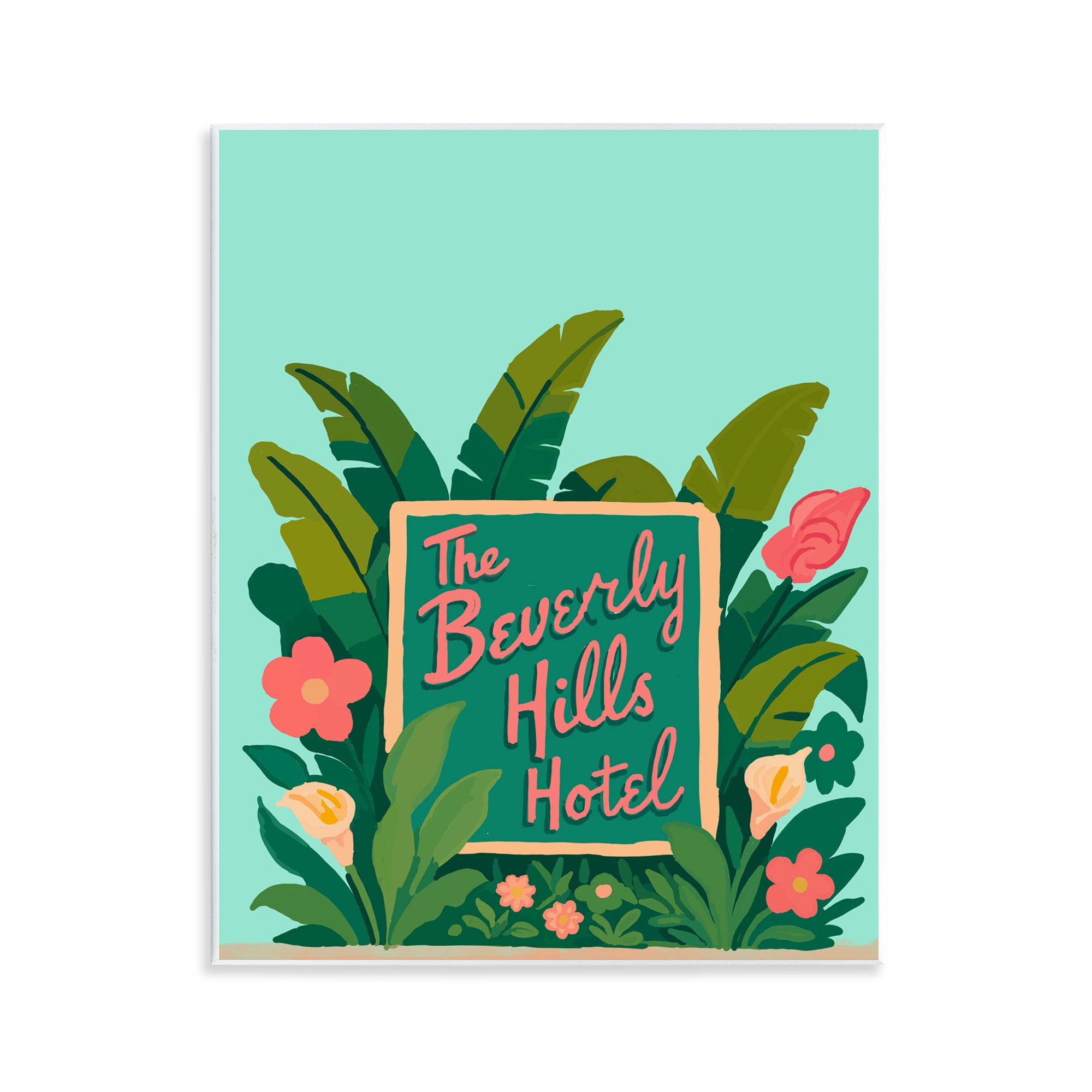 Stupell Industries Beverly Hills Hotel Wall Plaque Art, design by Amelia Noyes