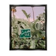 thumbnail image 1 of Stupell Industries Beverly Hills Tropical Vacation Graphic Art Jet Black Floating Framed Canvas Print Wall Art, Design by Amelia Noyes, 1 of 6