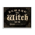 thumbnail image 1 of Stupell Industries Beware The Witch Vintage Phrase Holiday Painting White Framed Art Print Wall Art, 1 of 5