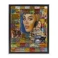 thumbnail image 1 of Stupell Industries Beyonce Musician Collage People Drawing Black Floater Framed Canvas Art Print Wall Art, 25 x 31, 1 of 10