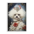 thumbnail image 1 of Stupell Industries Contemporary Bichon Frise Victorian Era White Framed Giclee Art, 12 x 18, by Wumples, 1 of 7
