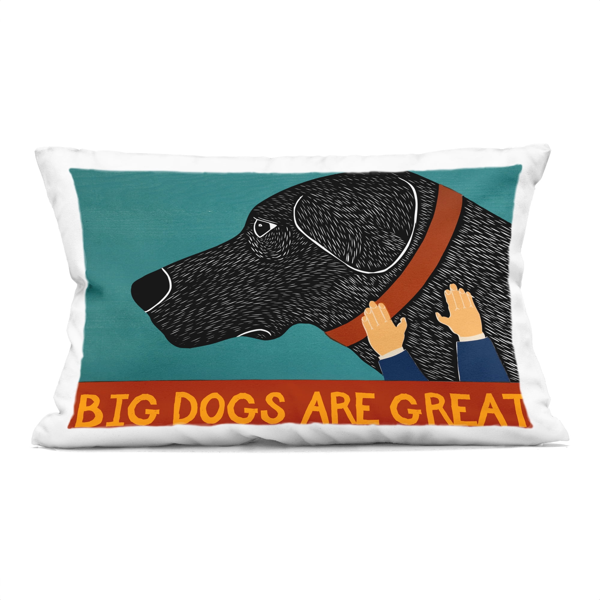 Stupell Industries Big Dogs Are Great Decorative Printed Throw Pillow, design by Stephen Huneck
