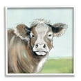 thumbnail image 1 of Stupell Industries Big Ear Farm Cattle Countryside Cow Fluffy Hair, 17 x 17, Design by Janet Tava, 1 of 7