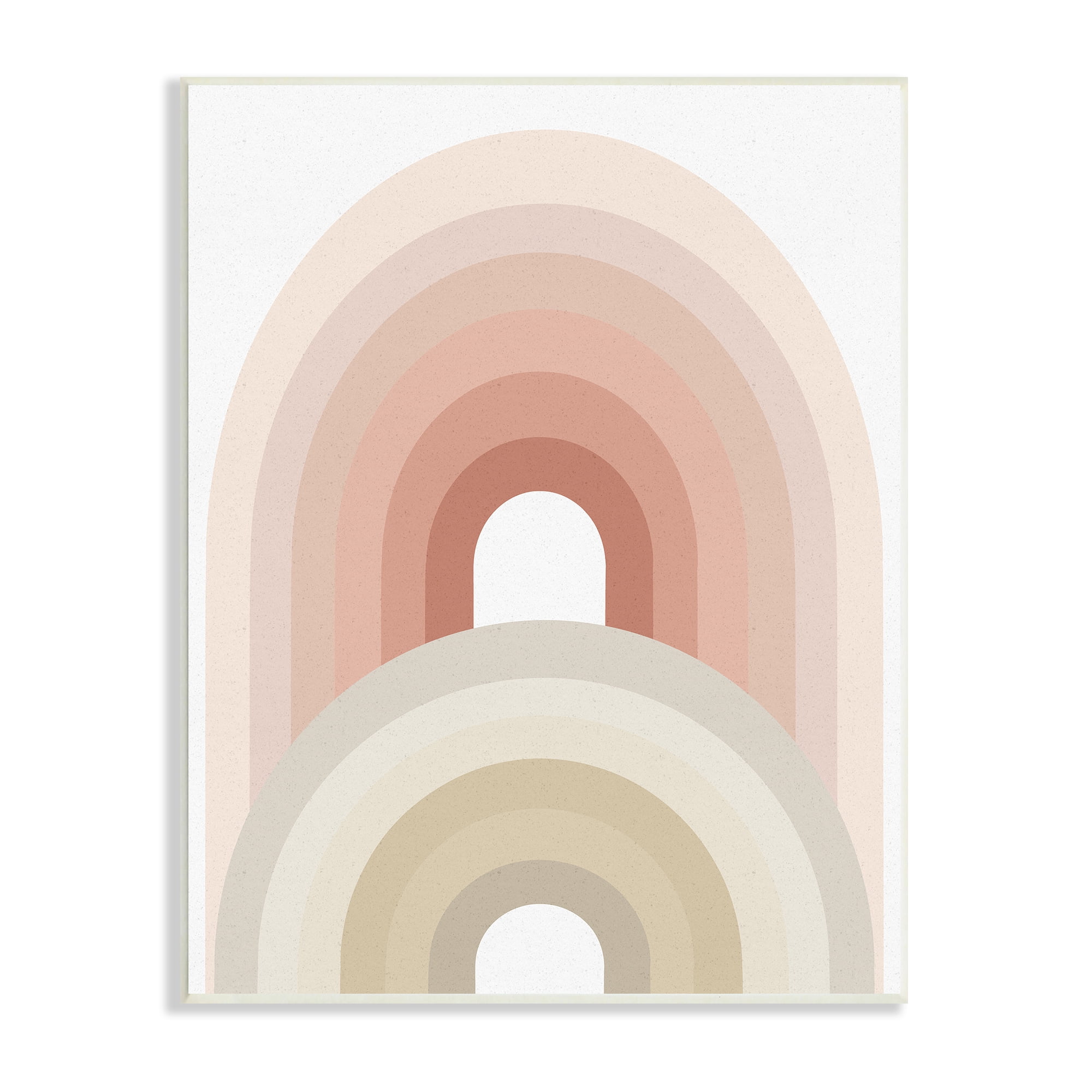 Stupell Industries Big Little Rainbow Desert Terracotta Palette Beige Blush, 10 x 15, Designed by Ros Ruseva