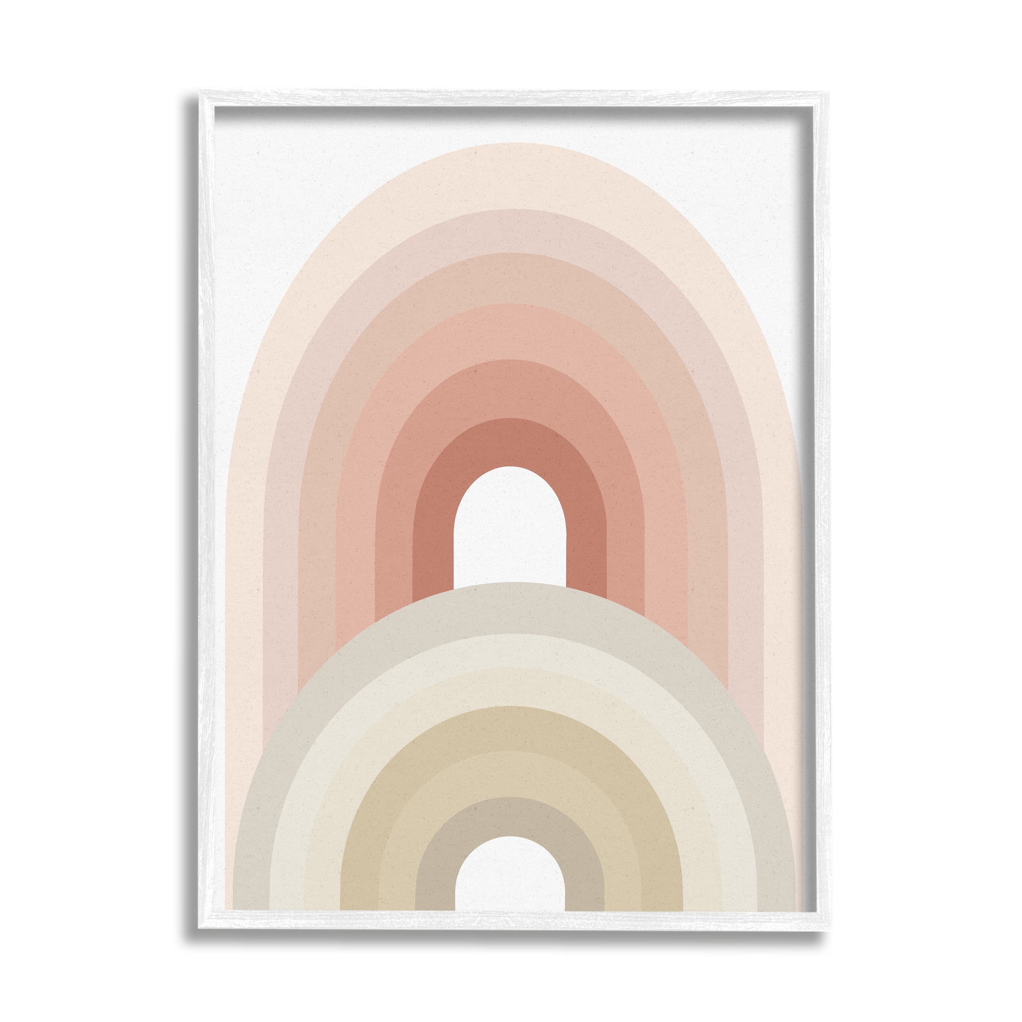 Stupell Industries Big Little Rainbow Desert Terracotta Palette Beige Blush, 11 x 14, Designed by Ros Ruseva