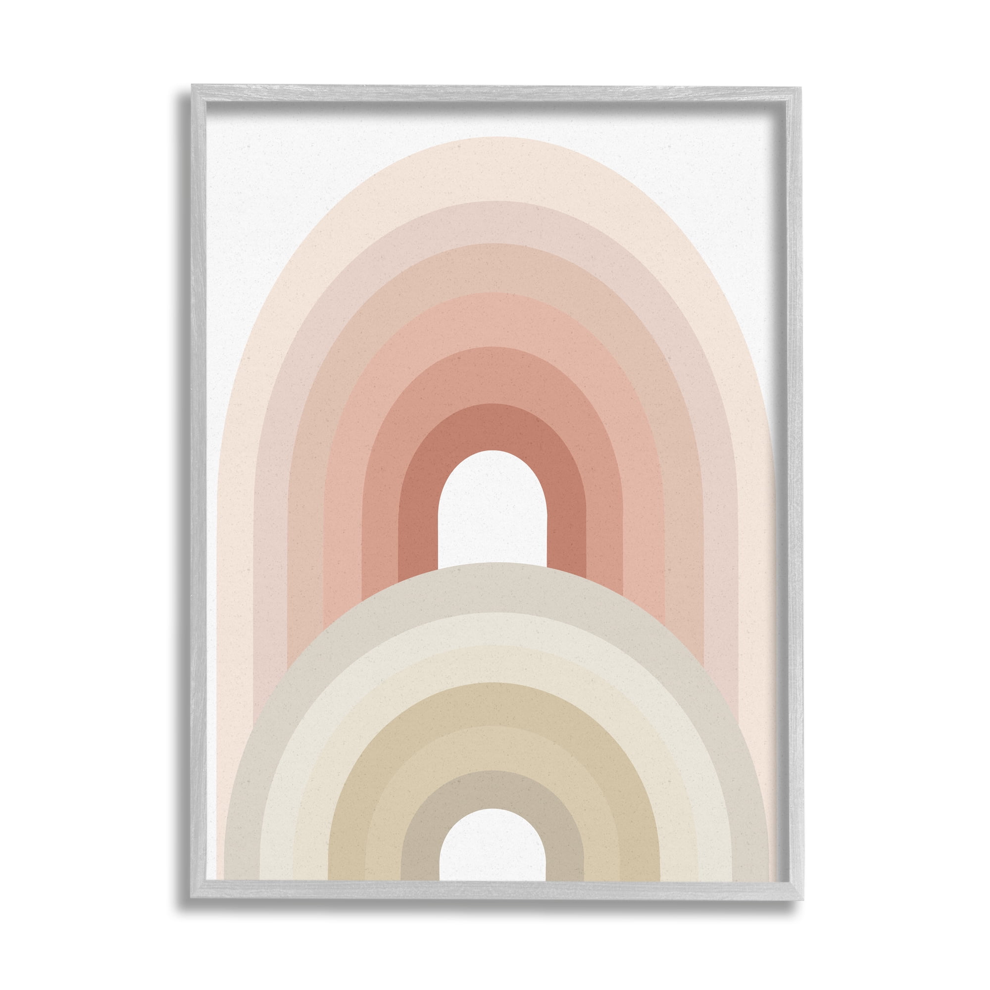 Stupell Industries Big Little Rainbow Desert Terracotta Palette Beige Blush, 16 x 20, Designed by Ros Ruseva