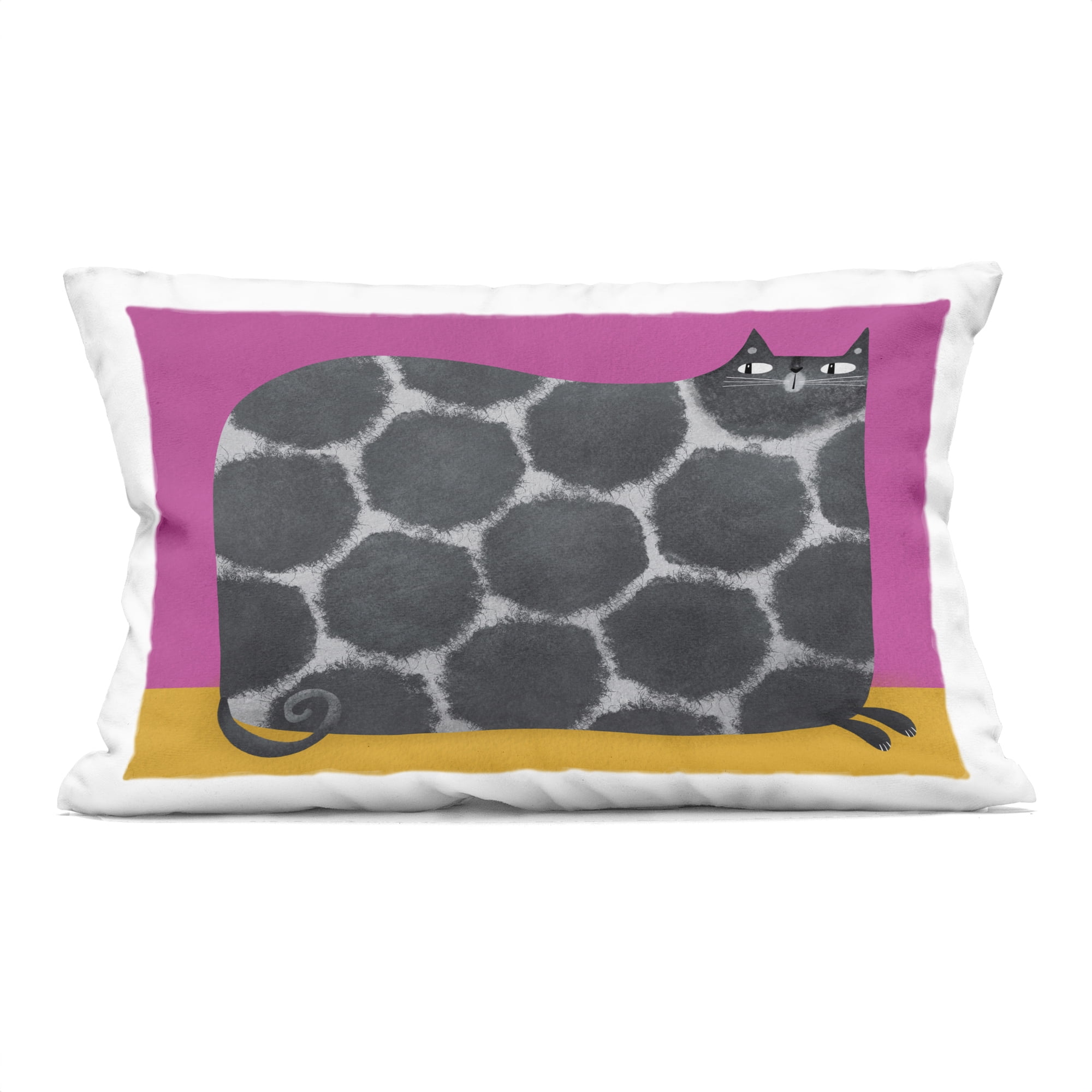 Stupell Industries Big Spots on Cat Decorative Printed Throw Pillow, design by Gabriela Avila