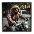 thumbnail image 1 of Stupell Industries Biker Animal Portrait Animals & Insects Painting Black Framed Art Print Wall Art, 17 x 17, 1 of 9