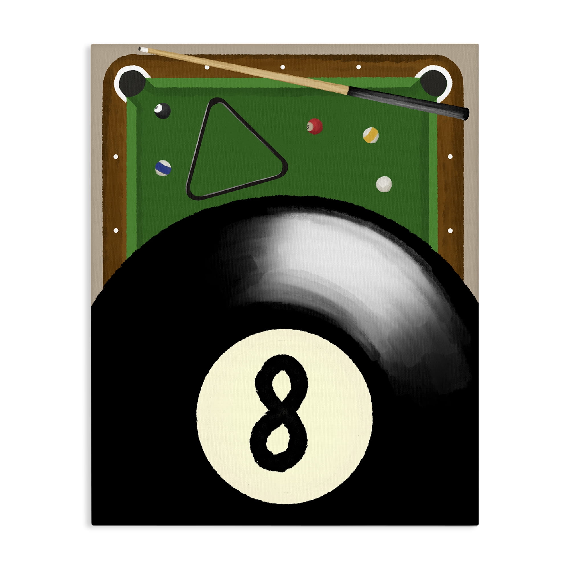 Stupell Industries Billiard Table & Balls Canvas Wall Art, design by Jennifer Stith