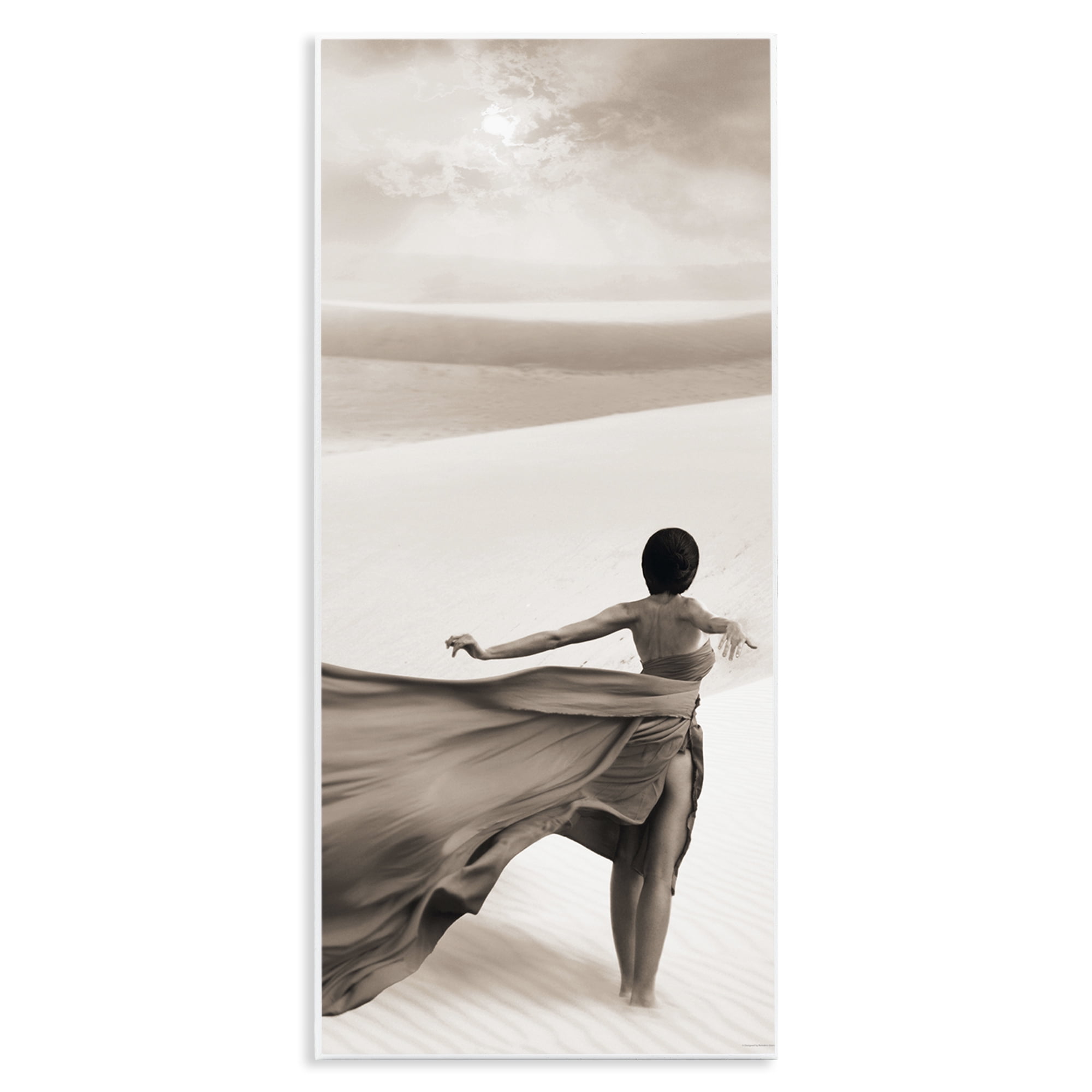 Stupell Industries Billowing Dress in Desert People Painting Unframed Art Print Wall Art, 7 x 17