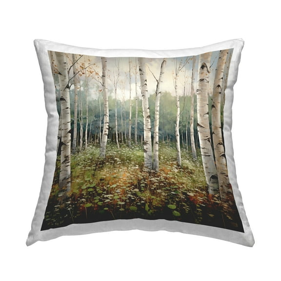 Stupell Industries Birch Forest Grove Decorative Printed Throw Pillow Design by RB