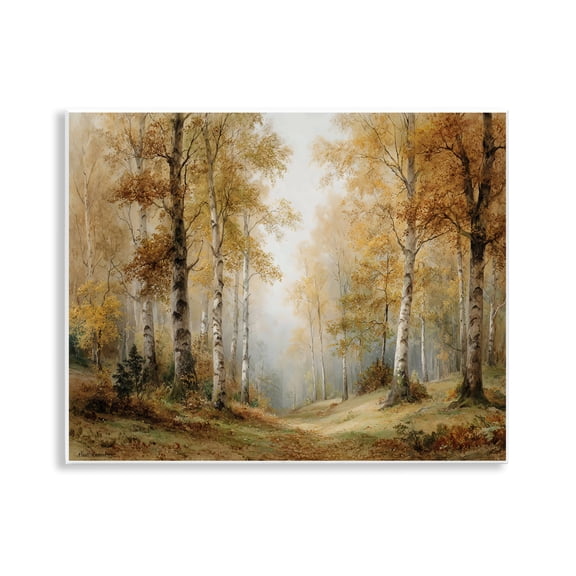 Stupell Industries Birch Forest Pathway Wall Plaque Art, design by LSR Design Studio