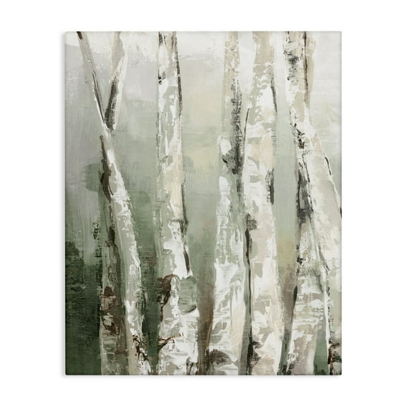 Stupell Industries Birch Green Forest Canvas Wall Art design by Luna Mavis, 30 x 24