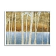 thumbnail image 1 of Stupell Industries Birch Tree Lake Landscape Blue Gold Nature Painting White Framed Art Print Wall Art, 11x14, by James Wiens, 1 of 7