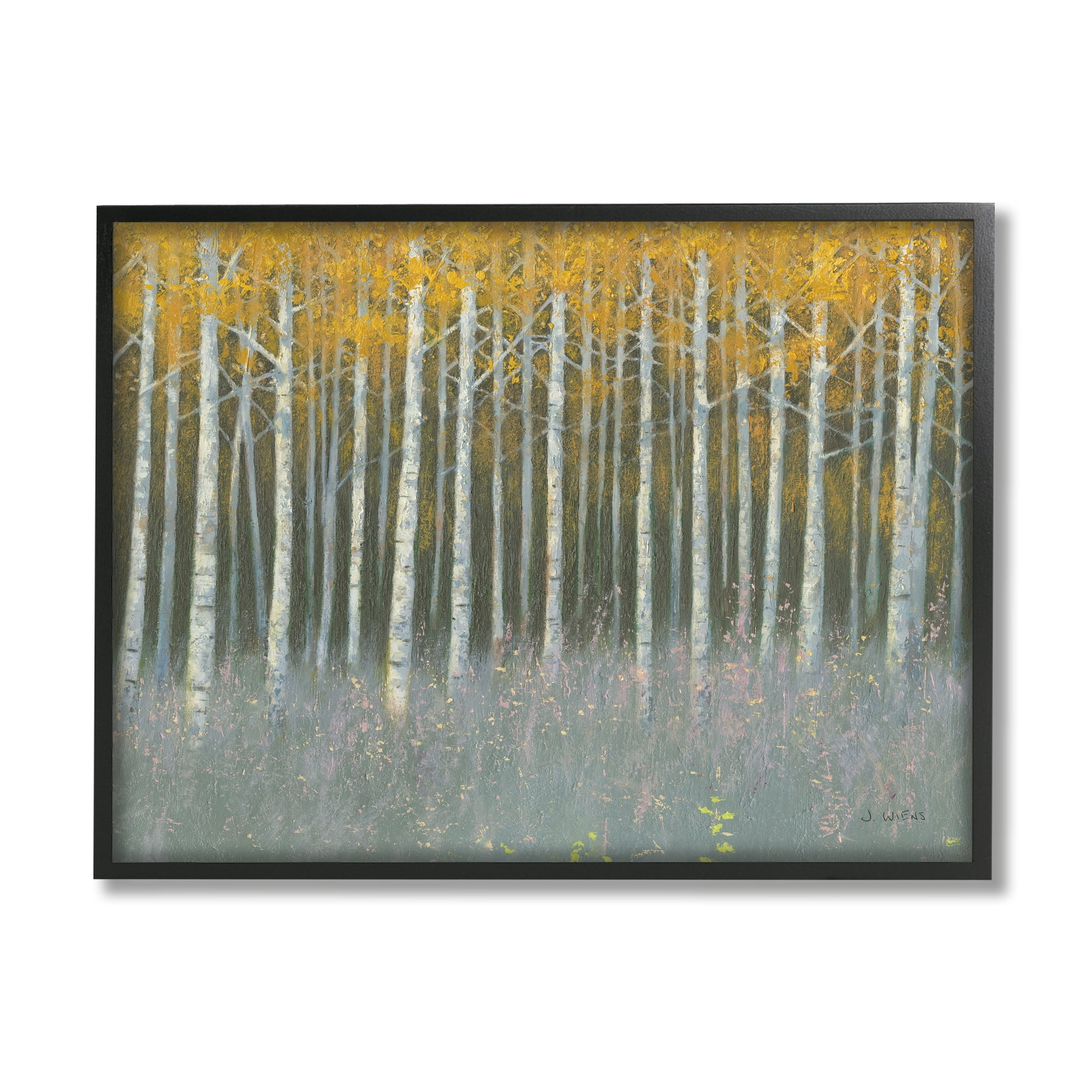 Stupell Industries Birch Tree Woodland Grove Outdoor Nature Landscape, 20 x 16, Design by James Wiens