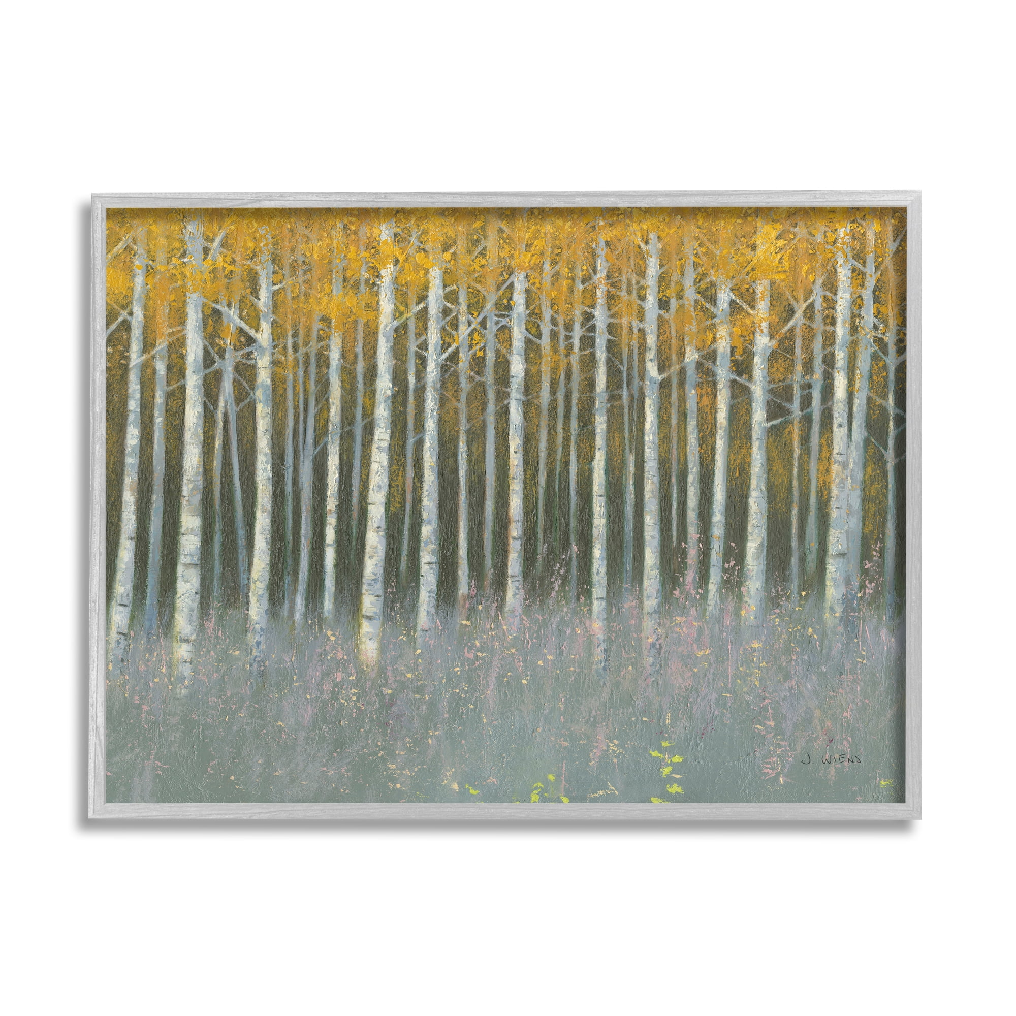 Stupell Industries Birch Tree Woodland Grove Outdoor Nature Landscape, 30 x 24, Design by James Wiens
