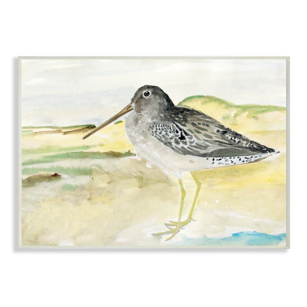 Stupell Industries Bird Encounter Landscape Animal Watercolor Painting Unframed Art Print Wall Art, 10x15, by Stellar Design Studio