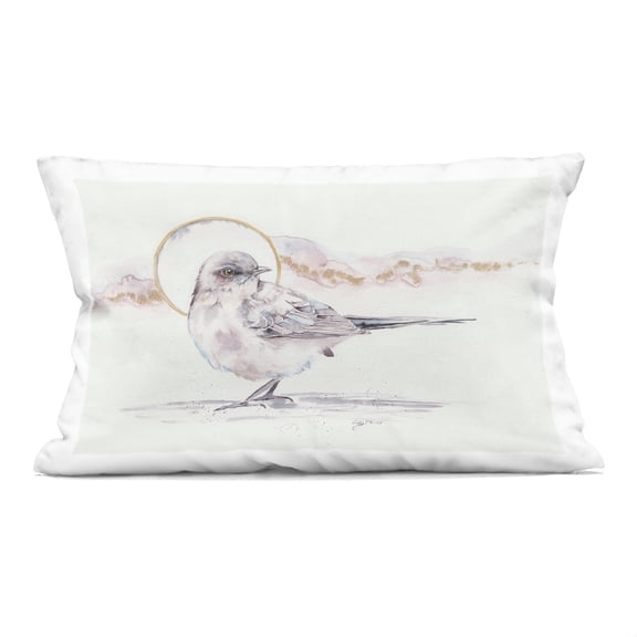 Stupell Industries Bird & Moon Watercolor Decorative Printed Throw Pillow, design by Cady Driver