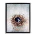 thumbnail image 1 of Stupell Industries Rustic Lodge Bird Nest Triplets Black Floating Frame Canvas Art, 17 x 21, by Mary Sparrow, 1 of 7