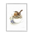 thumbnail image 1 of Stupell Industries Bird Nest in Teacup Animals & Insects Painting White Framed Art Print Wall Art, 16 x 20, 1 of 8