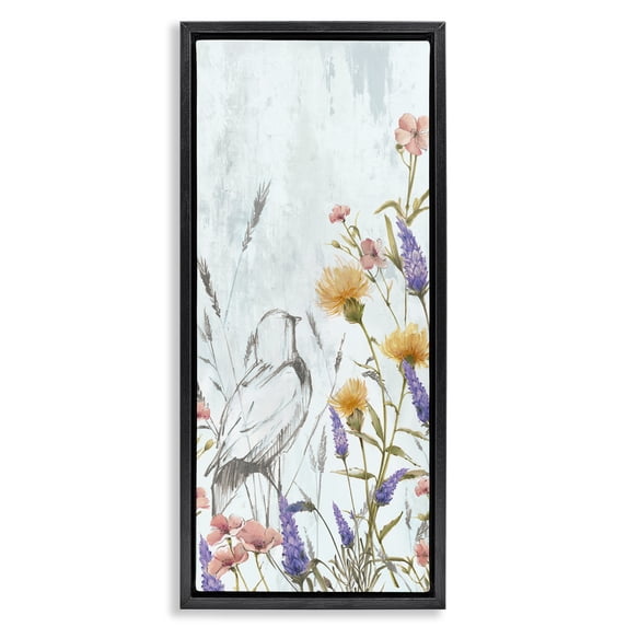 Stupell Industries Cottage Black Floating Frame Canvas Art, 11 x 25, by Alex Black