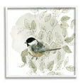 thumbnail image 1 of Stupell Industries Bird Perched Soft Cottage Plant Animals & Insects Painting White Framed Art Print Wall Art, 1 of 7