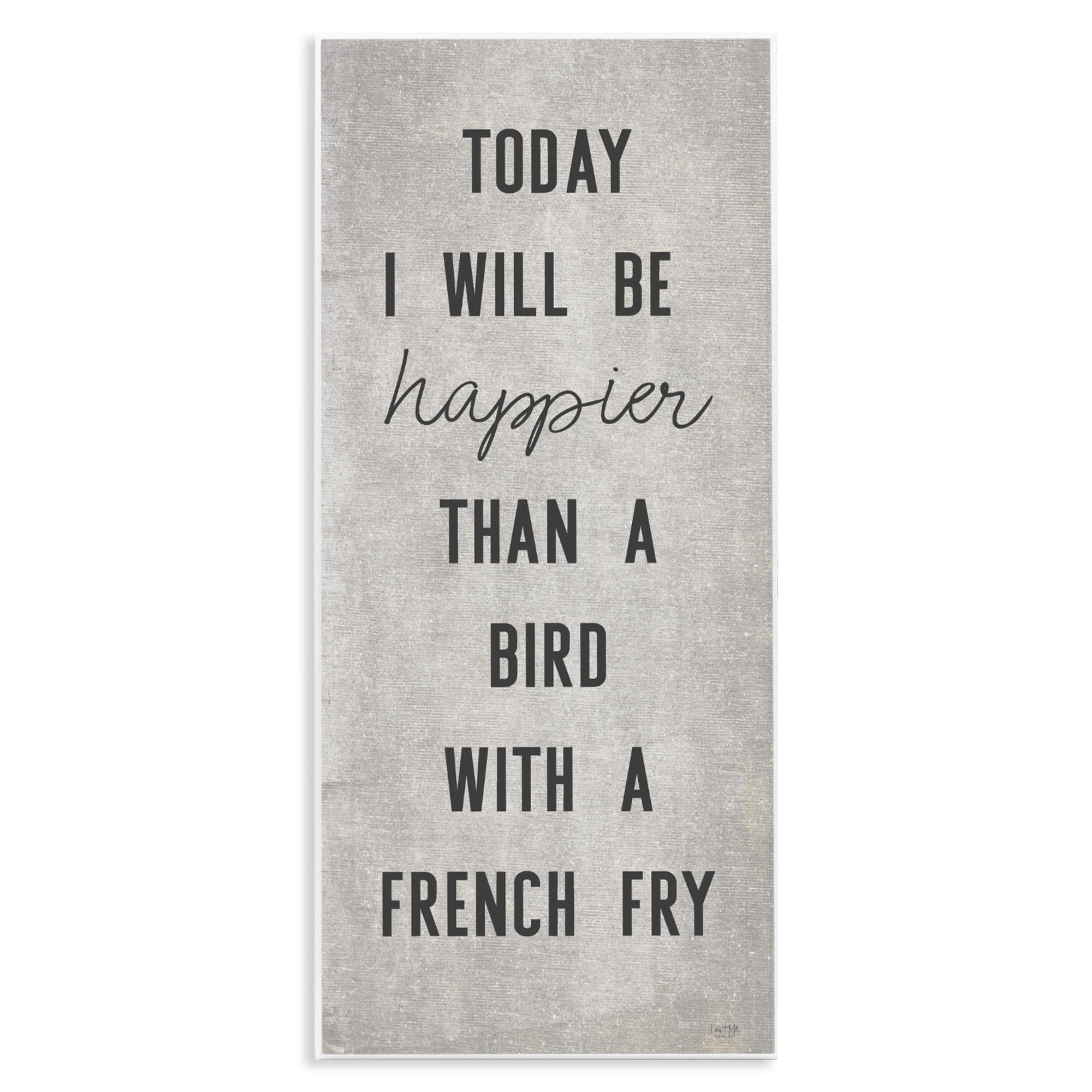 Stupell Industries Bird With A French Fry Wall Plaque Art, design by Lux + Me Designs