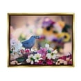 thumbnail image 1 of Stupell Industries Bird with Spring Flowers Animals & Insects Photography Gold Floater Framed Art Print Wall Art, 31 x 25, 1 of 10