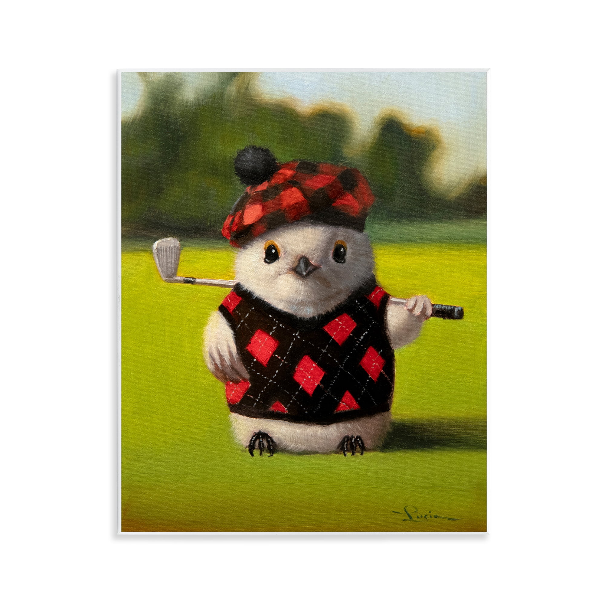 Stupell Industries Birdie Golf Swing Wall Plaque Art, design by Lucia Heffernan