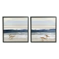 thumbnail image 1 of Stupell Industries Birds On Beach Shore Ocean Waves Blue Sky Landscape, 12 x 12, Design by Sally Swatland, 1 of 5