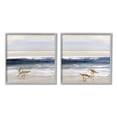 thumbnail image 1 of Stupell Industries Birds On Beach Shore Ocean Waves Blue Sky Landscape, 24 x 24, Design by Sally Swatland, 1 of 6