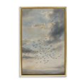 thumbnail image 1 of Stupell Industries Traditional Birds in the Clouds at Dusk Gold Floating Frame Canvas Art, 21 x 31, by Petals Prints Design, 1 of 8