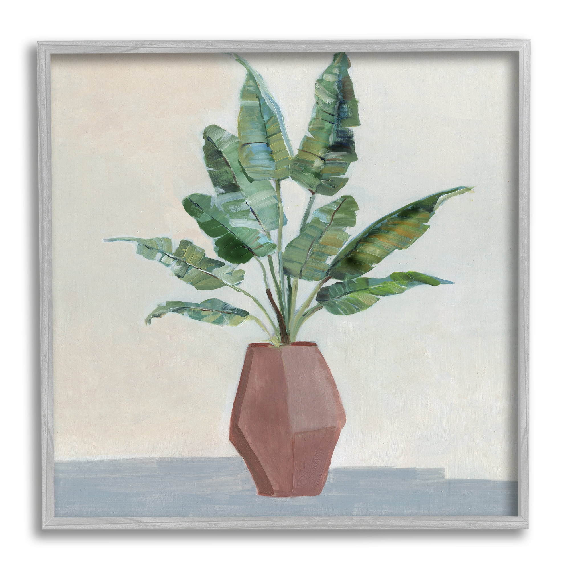Stupell Industries Birds of Paradise Indoor Plant Still Life Painting, 24 x 24, Design by Sally Swatland