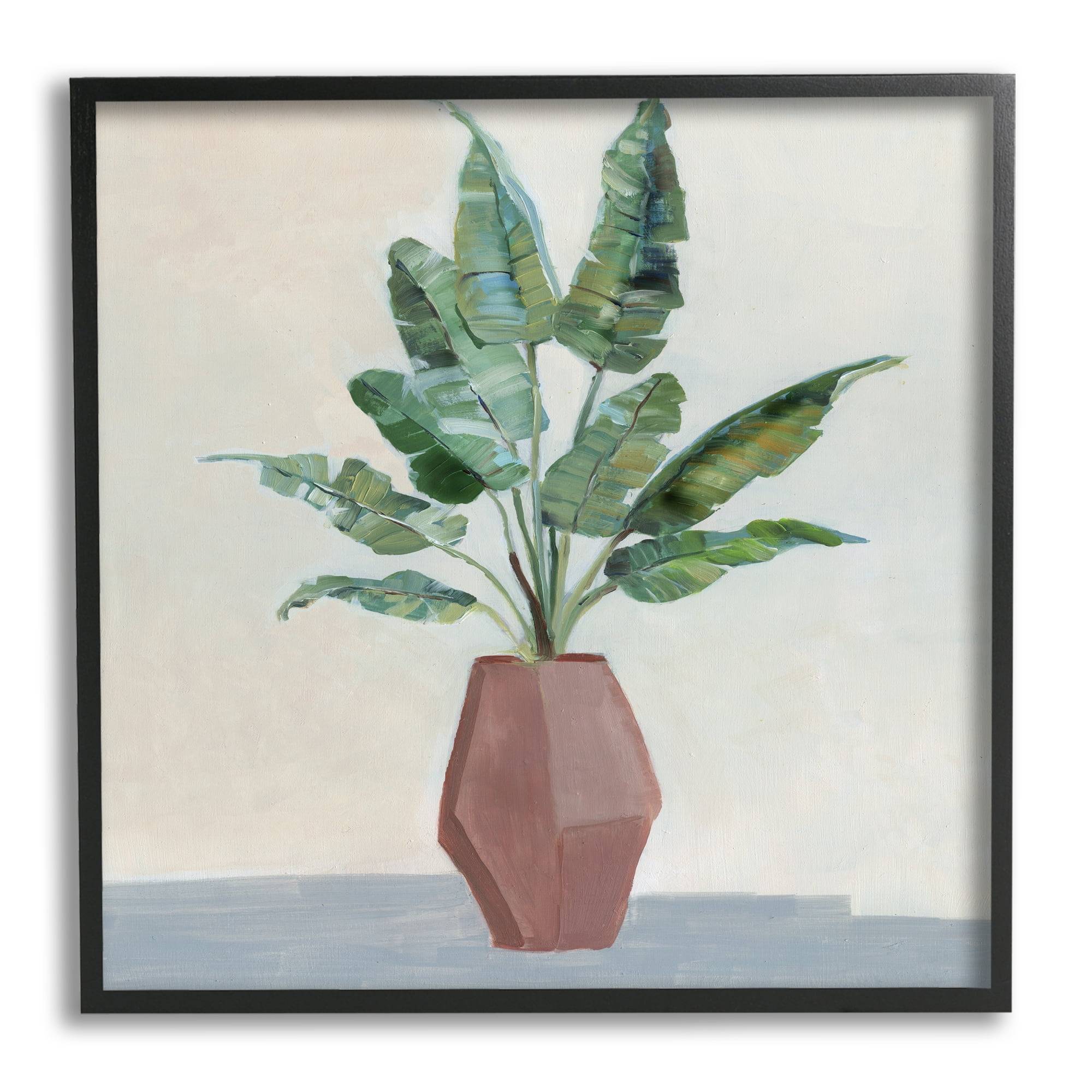 Stupell Industries Birds of Paradise Indoor Plant Still Life Painting, 24 x 24, Design by Sally Swatland